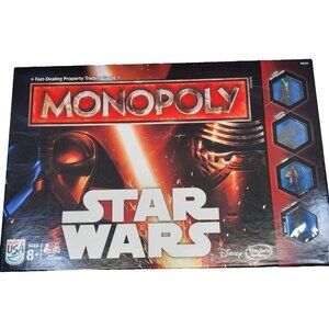 Disney Star Wars Monopoly Game Parker‎ Brothers 2015 The Force Awakens